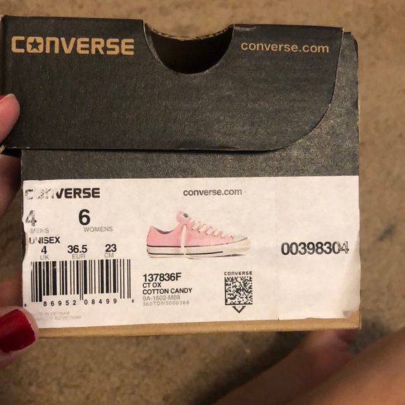 Cotton Candy Pink Converse - Picture 4 of 4